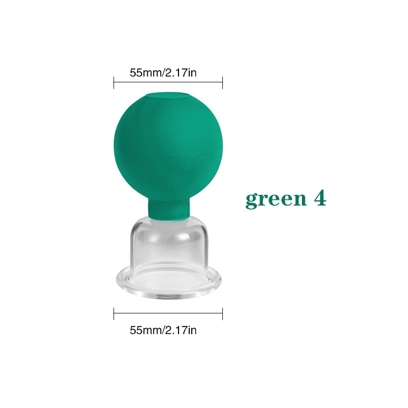 Facial vacuum cupping set