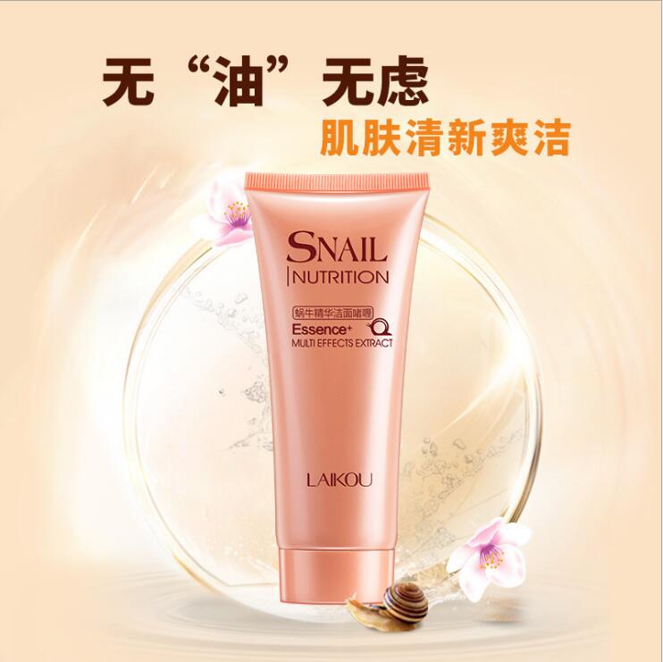 100g Snail Facial Cleanser Anti Aging Natural Organic Gel Daily Face Wash Exfoliating Gel Deep Pore Cleansing Skin Care skincare