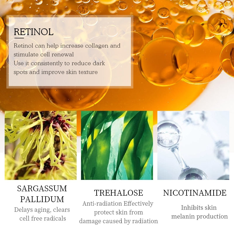 Retinol Eye Mask Firming Collagen Eye Patch Anti-Aging Remove Dark Circles Eye Bags Moisturizing Skin Care 60pcs