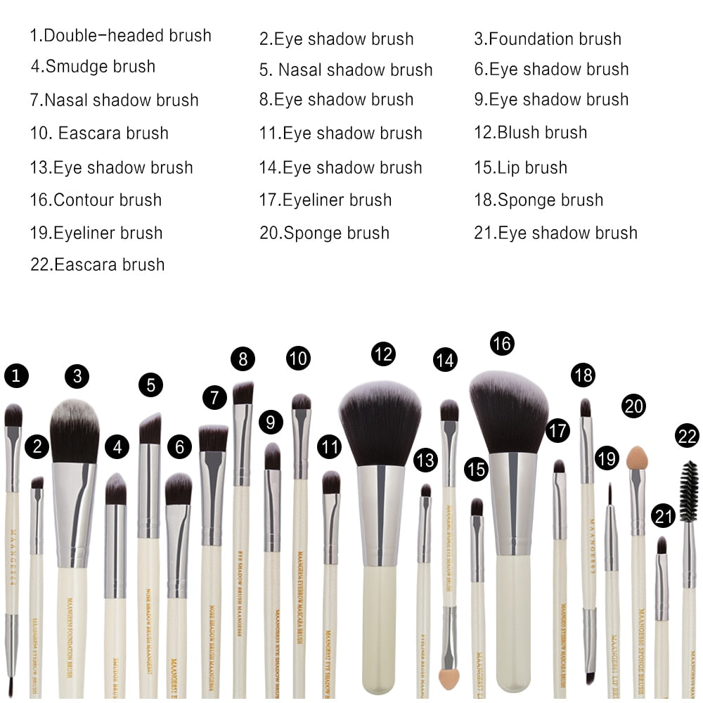 Beauty Makeup Brushes Set Cosmetic Foundation Powder Blush Eye Shadow Lip Blend Make Up Brush Tool Kit