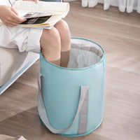 Foldable Foot Tub Portable Bath Bag Wash Basin Water Bucket Large Capacity Bath Feet Spa Massage Washing Tub For Outdoor Travel