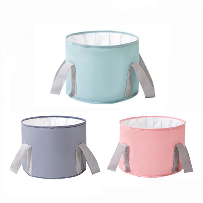 Foldable Foot Tub Portable Bath Bag Wash Basin Water Bucket Large Capacity Bath Feet Spa Massage Washing Tub For Outdoor Travel