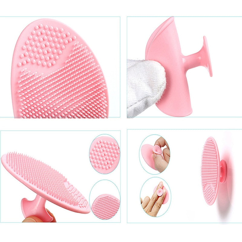 Silicone Beauty Washing Pad Facial Exfoliating Blackhead Face Cleansing Brush Tool Soft Deep Cleaning Brushes baby Face Brush