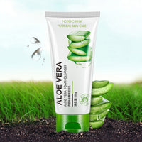 Aloe Facial Foam Cleanser Gel Deep Pore Cleansing Remove Blackheads Face Wash Skin Care