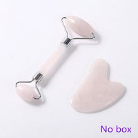 Face Massager Jade Roller Facial Massage Relaxation  Natural Rose Quartz Scraper Massager Beauty Skin Tools