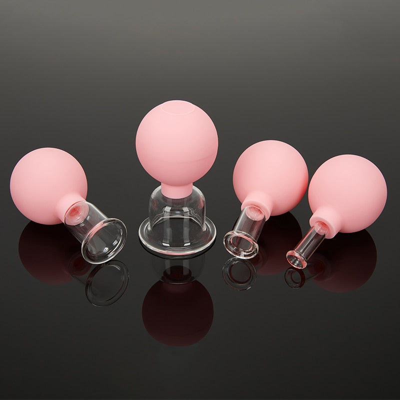 Facial vacuum cupping set