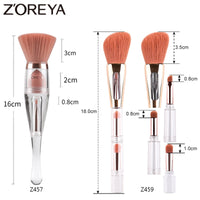 3in1 Make Up Soft Multipurpose Portable Makeup Brush Angled Sponge Brow Eye Shadow Powder Paint Brushes Cosmetic