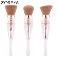 3in1 Make Up Soft Multipurpose Portable Makeup Brush Angled Sponge Brow Eye Shadow Powder Paint Brushes Cosmetic