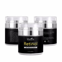 Mabox 50ml Retinol 2.5%Moisturizer Face Cream Hyaluronic Acid AntiAging Remove Wrinkle Vitamin E Collagen Smooth Whitening Cream