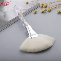 FLD 1 Piece Crystal Makeup Brush Soft Fan Brush Kabuki Brush High Quality Makeup Tool Face Cosmetic