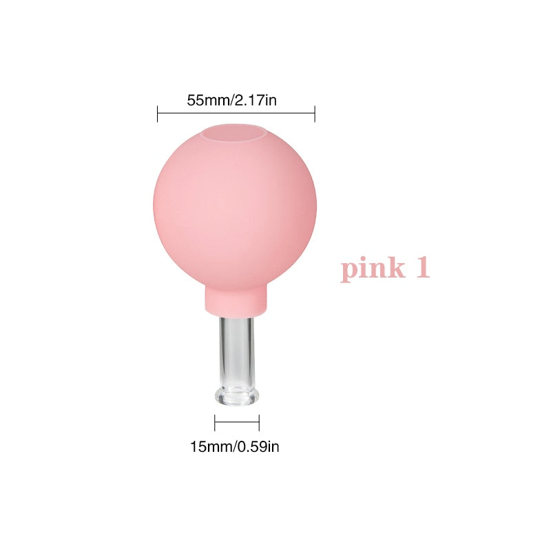 Facial vacuum cupping set