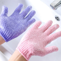 10pcs Bathing Body Scrub Gloves Collocation Shower Gel Soap Bath Cream Body Wash Deep Cleaning of Dirt Dead Skin 19*13cm