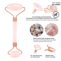 Face Massager Jade Roller Facial Massage Relaxation  Natural Rose Quartz Scraper Massager Beauty Skin Tools