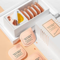 6pcs/Set Little Pudding Sleeping Mask Moisturizing Refreshing Oil Control Golden Facial Mask Deep Cleaning Brightening Skin Tone