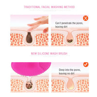 Silicone Beauty Washing Pad Facial Exfoliating Blackhead Face Cleansing Brush Tool Soft Deep Cleaning Brushes baby Face Brush
