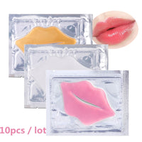 5pcs Crystal Collagen Lip Mask Lips Plumper Pink Lip Patches Moisture Essence Anti-wrinkle Korean Cosmetics Skin Care for Beauty