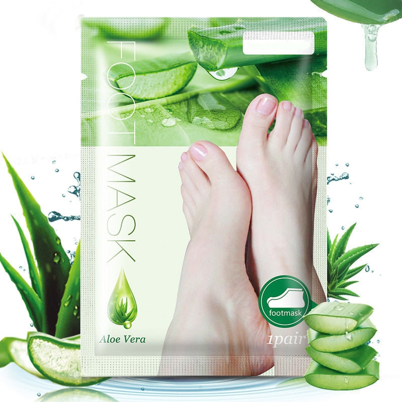 4PCS Exfoliating Foot Peeling Mask Baby Foot Scrub Whitening Rejuvenation Remove Dead Peel Repair Foot smooth skin Care tool