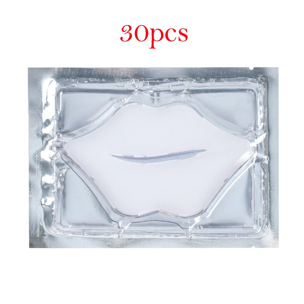 30pcs Crystal Collagen Lip Mask Moisturizing Lip Patches Beauty Lips Plumper Anti-wrinkle Beauty Lips Masks Skin Care Cosmetics