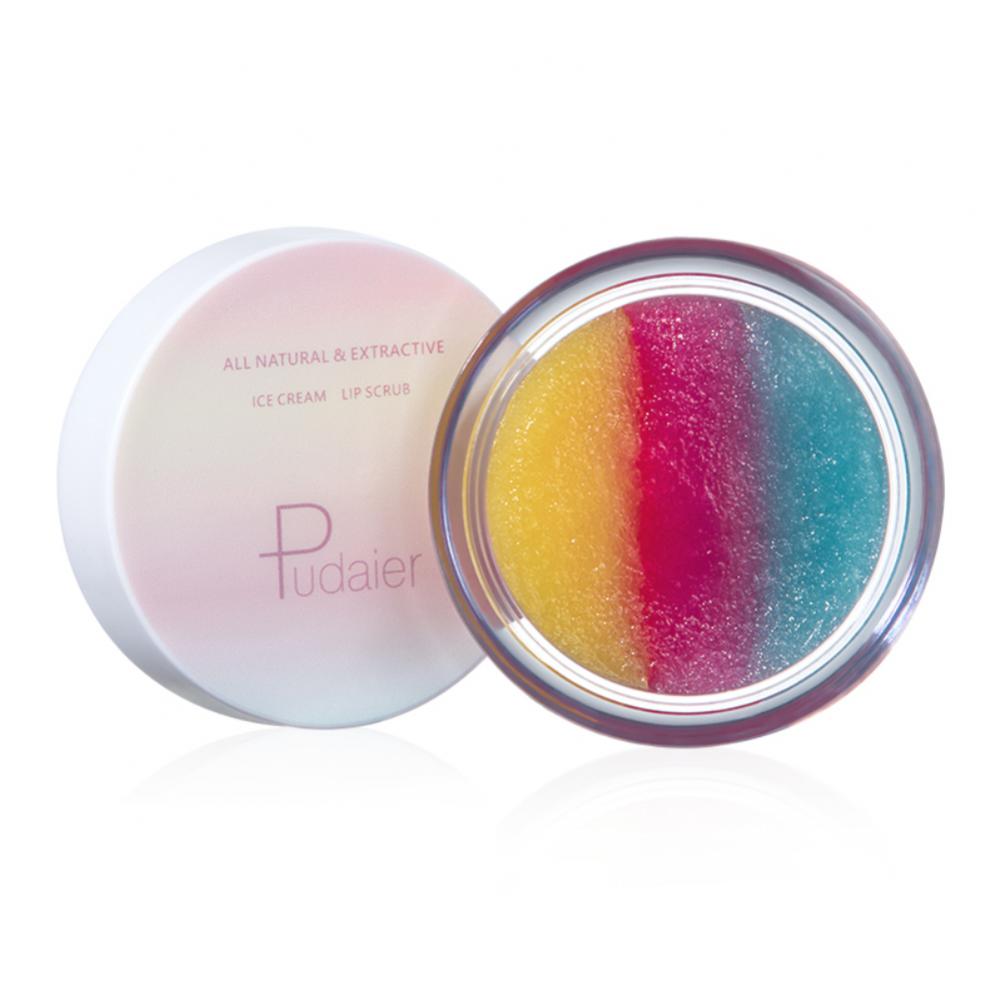 Natural Gel Lip Scrub Cream Lip Plumper Moisture Lip Balm Exfoliating Anti-Ageing Nourish Repair Fine Lines Lips Care Cosmetic