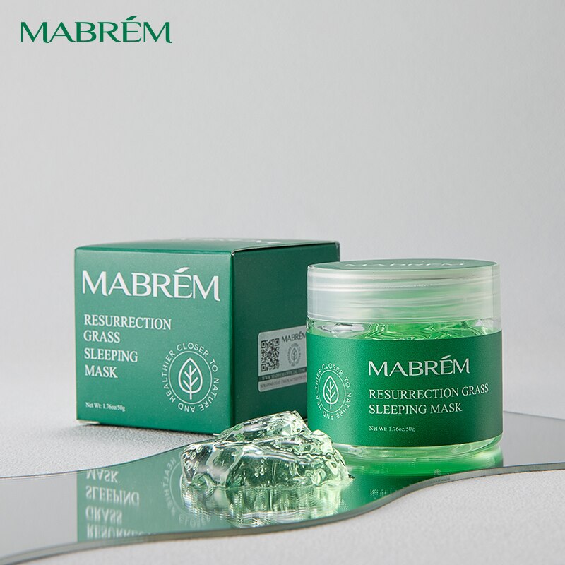Resurrection Grass Sleeping Mask Soothes Repairs Damaged Skin Deeply Whitens Moisturizes Nourishes Stabilizes Resists Allergies