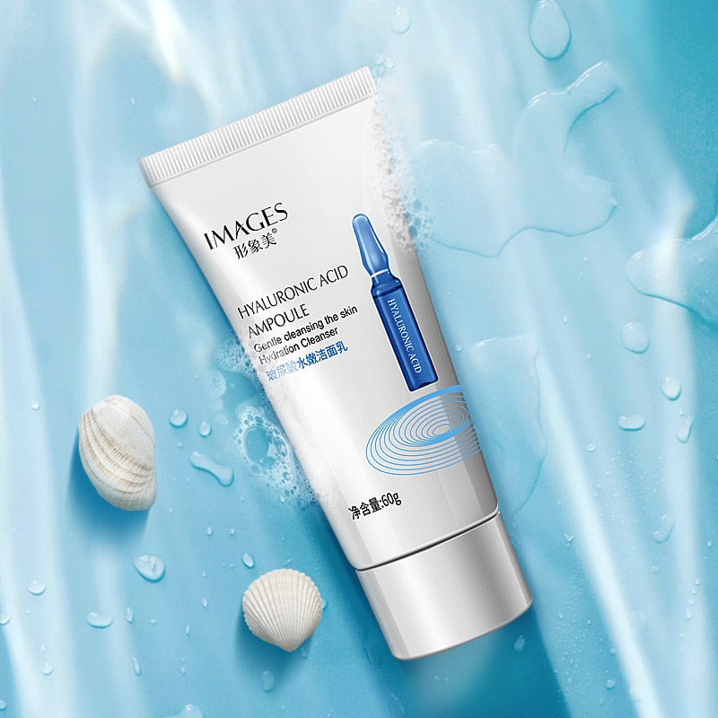 60g Facial Cleanser Niacinamide Hyaluronic Acid Oil Control Gentle Foam Smoothing Deep Cleansing Facial Skin Care