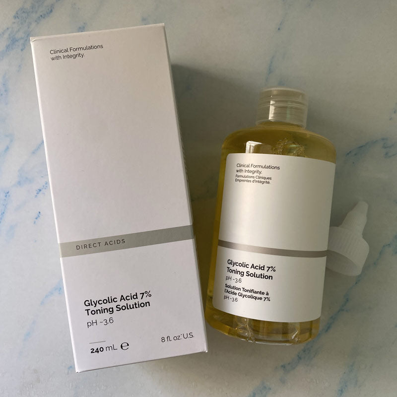 Ordinary Face Makeup Peeling Solution Facial Skin Care Glycolic Acid 7% Toning Solution PH 3.6 Toner Skin care 240ml
