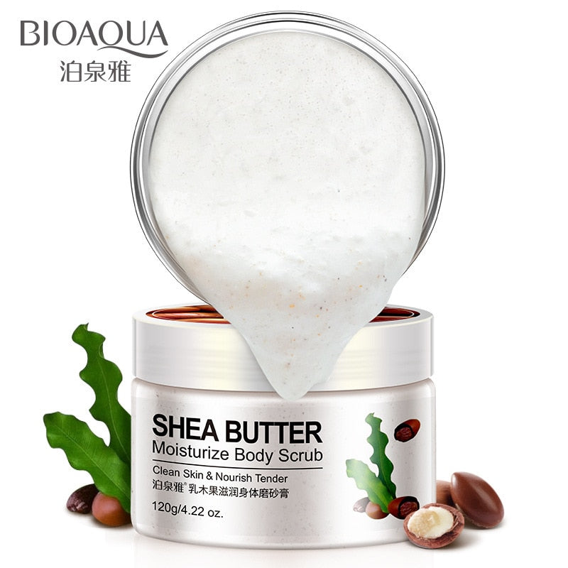 Body Scrub Shea Butter Exfoliating Body Lotion Deep Cleansing Moisturizing Exfoliator Gel Moisturizer Dead Skin Remover