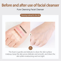 60g Facial Cleanser Niacinamide Hyaluronic Acid Oil Control Gentle Foam Smoothing Deep Cleansing Facial Skin Care