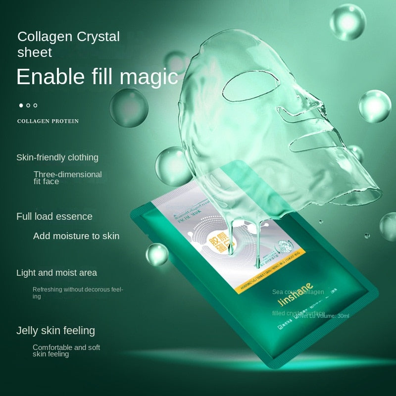 Tiktok Hot Sale Seaweed Collagen Filling Crystal Mask Replenishing Fruit Jelly Human Skin Transparent Mask Skin Care Masque