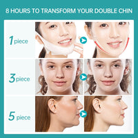 5 Pcs/Box V-line Face Slimming Mask Double Chin Puffy Lifting Firming Bandage Masks Moisturizing Gel V Shape Face Skin Care Mask