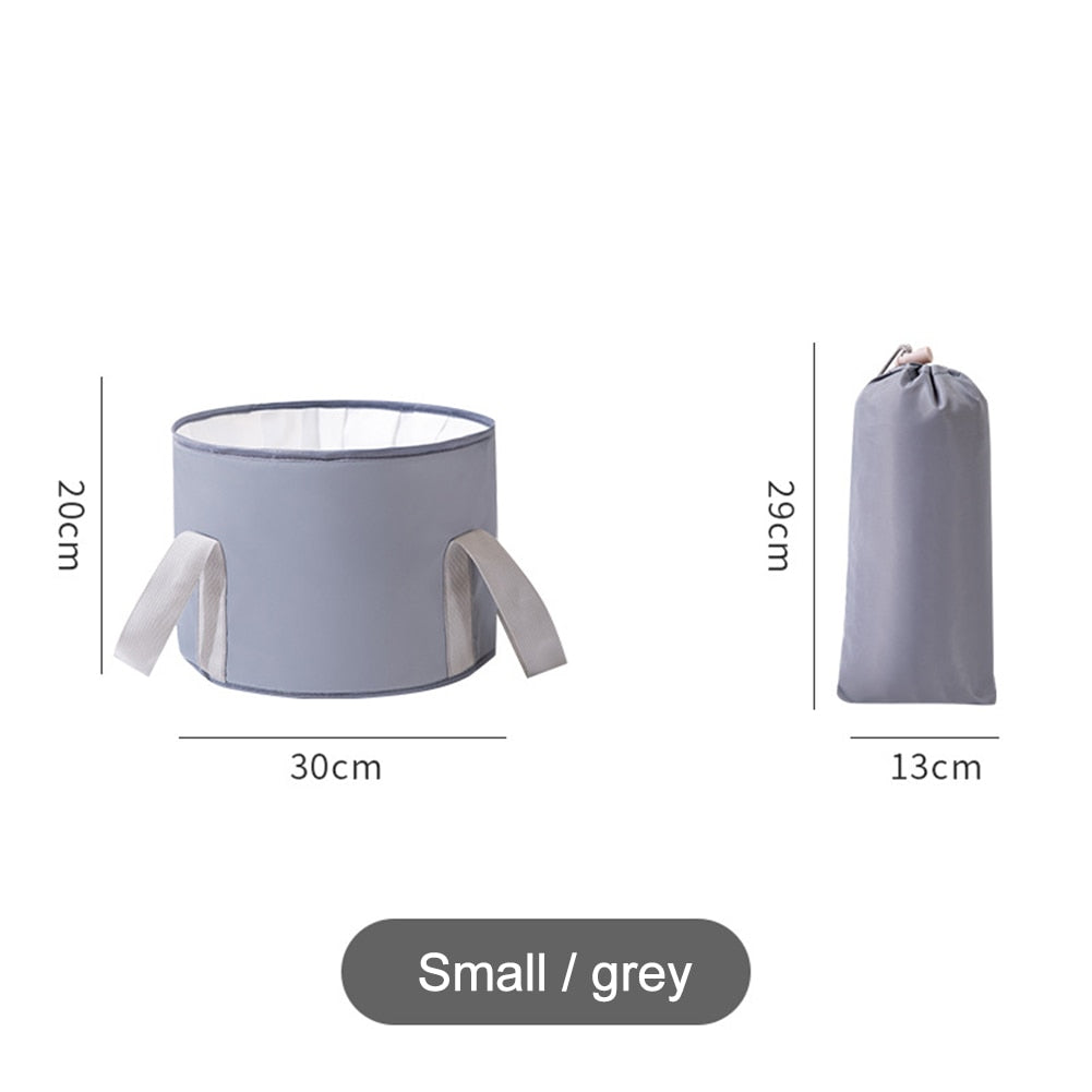 Foldable Foot Tub Portable Bath Bag Wash Basin Water Bucket Large Capacity Bath Feet Spa Massage Washing Tub For Outdoor Travel