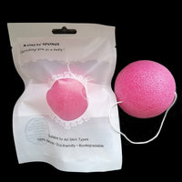 ShinBay 5pcs Konjac Sponge for Washing Face Round konjac konnyaku sponge Facial Cleansing Exfoliator Bathing Puff