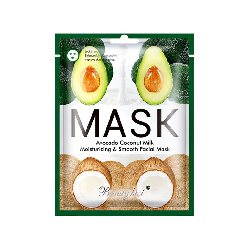 Turmeric Avocado Retinol Facial Face Mask 1piece Sheet Mask Beauty Skincare Korea Skin Care Moisturizing Oil-Control Anti-aging