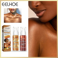 30ml Gold Glow Shimmer Body Oil Liquid Illuminator Face Highlighter Cream Glitter Skin Foundation Primer Highlight Creamy Makeup
