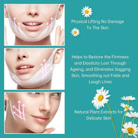 5 Pcs/Box V-line Face Slimming Mask Double Chin Puffy Lifting Firming Bandage Masks Moisturizing Gel V Shape Face Skin Care Mask