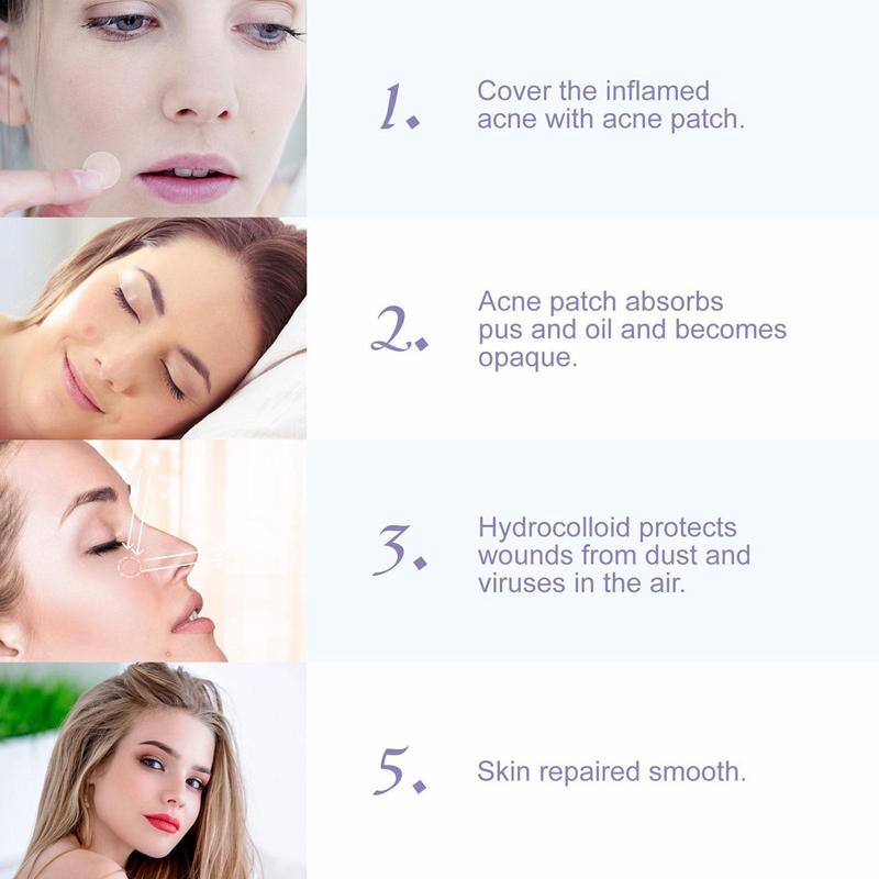 Blemish Patches For Face Breathable Pimple Patches 108 Invisible Hydrocolloid Bandages Absorbing Patches Zit Stickers