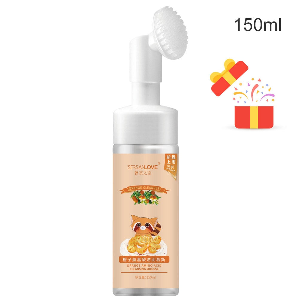 Hyaluronic Acid Amino Acid Gentle Cleansing Mousse Moisturizing Oil Control Unclog Pores Facial Cleanser