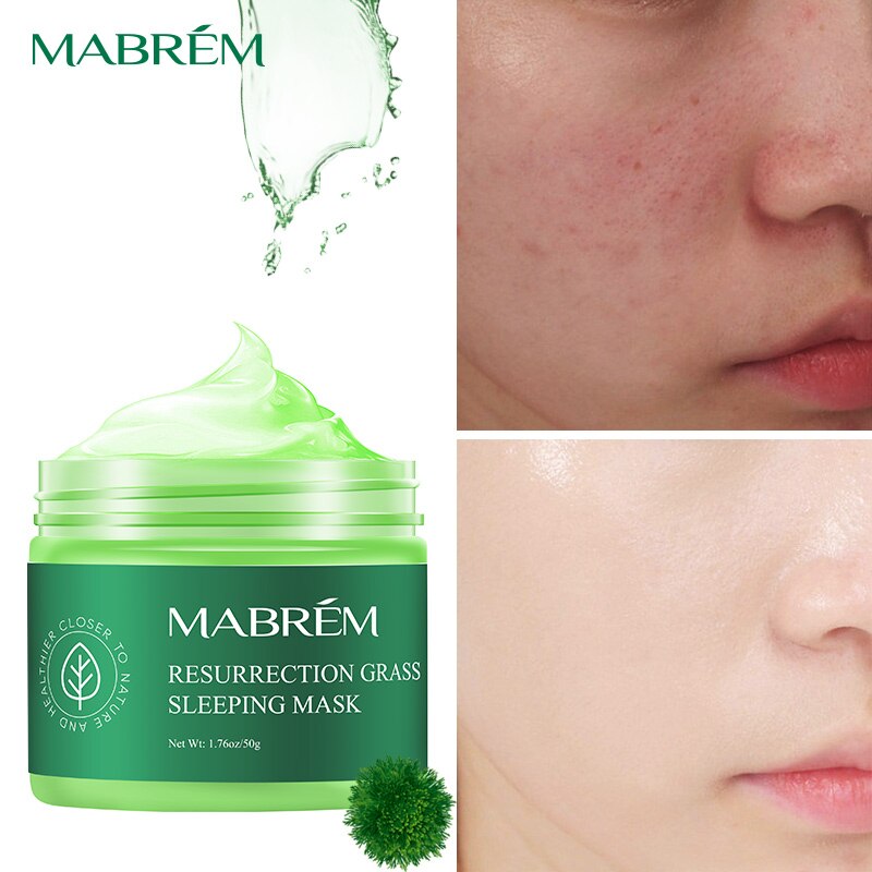 Resurrection Grass Sleeping Mask Soothes Repairs Damaged Skin Deeply Whitens Moisturizes Nourishes Stabilizes Resists Allergies