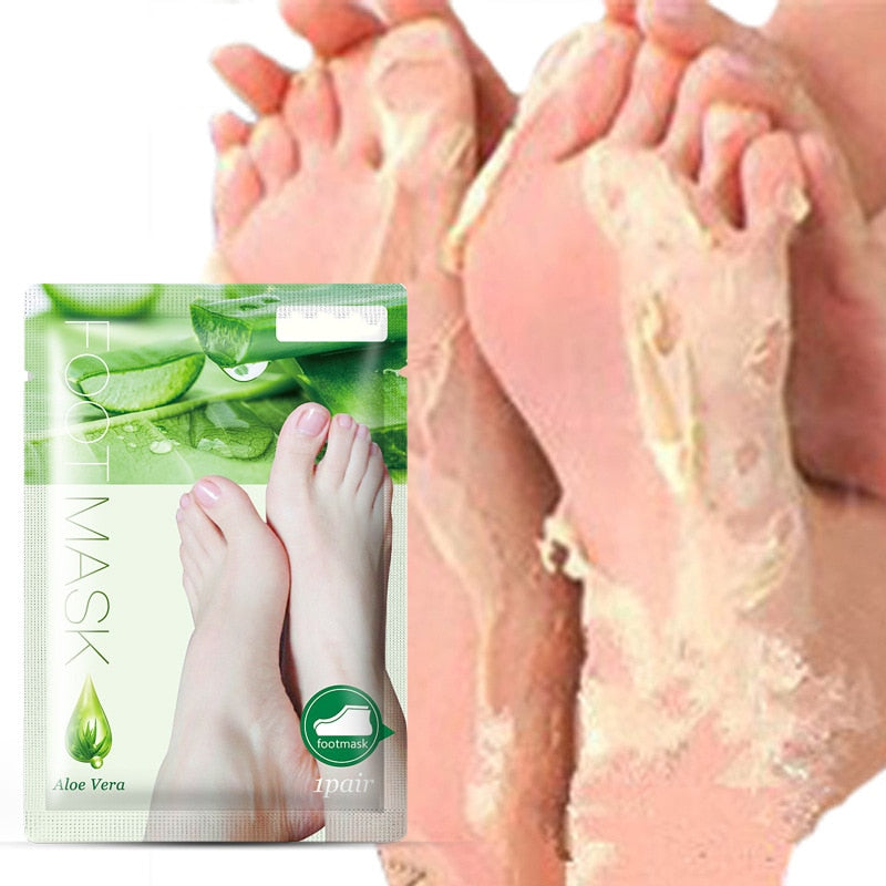 4PCS Exfoliating Foot Peeling Mask Baby Foot Scrub Whitening Rejuvenation Remove Dead Peel Repair Foot smooth skin Care tool