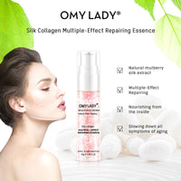Silk Collagen Face Serum  Tightening Pores Repairing Anti Aging Whitening Repair Shrink Pore Lift Firm Skin Care