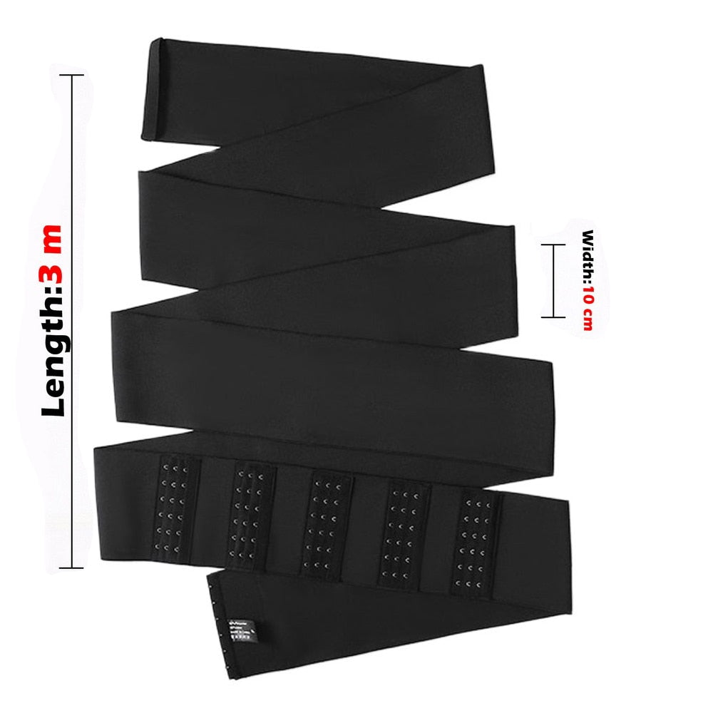 Waist Trainer Bandage Wrap Shaperwear Tummy Belt Stretch Bands Body Shaper Reductive Postpartum Slimming Sheath Woman Flat Belly