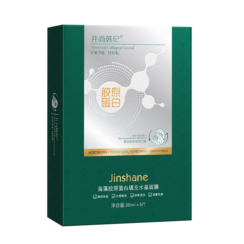 Tiktok Hot Sale Seaweed Collagen Filling Crystal Mask Replenishing Fruit Jelly Human Skin Transparent Mask Skin Care Masque