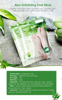 4PCS Exfoliating Foot Peeling Mask Baby Foot Scrub Whitening Rejuvenation Remove Dead Peel Repair Foot smooth skin Care tool