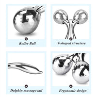3D Roller Face Slimming Artifact Beauty Instrument Manual Massager Small V Face Slimming Face Shaping Skin Tightening Face Slimm