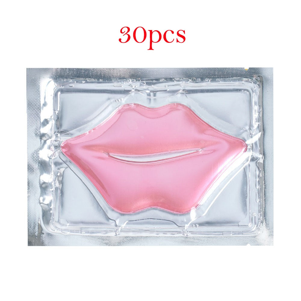 30pcs Crystal Collagen Lip Mask Moisturizing Lip Patches Beauty Lips Plumper Anti-wrinkle Beauty Lips Masks Skin Care Cosmetics