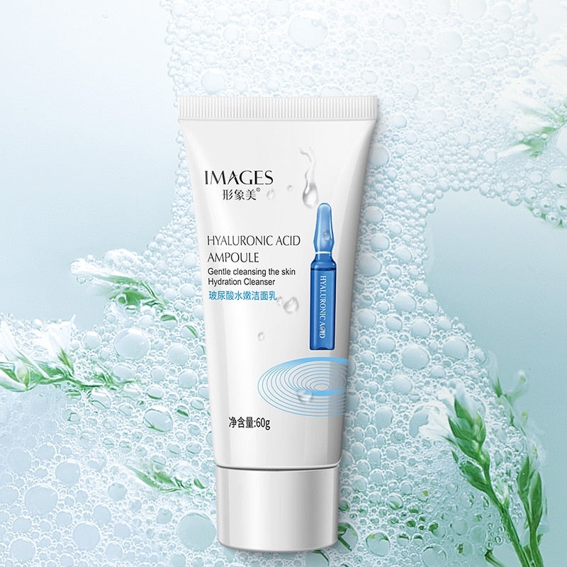 60g Facial Cleanser Niacinamide Hyaluronic Acid Oil Control Gentle Foam Smoothing Deep Cleansing Facial Skin Care