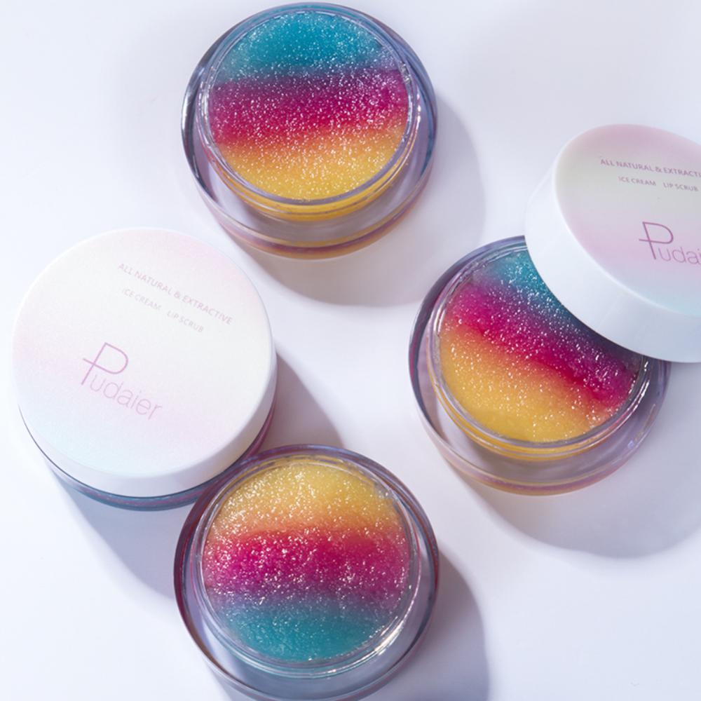 Natural Gel Lip Scrub Cream Lip Plumper Moisture Lip Balm Exfoliating Anti-Ageing Nourish Repair Fine Lines Lips Care Cosmetic
