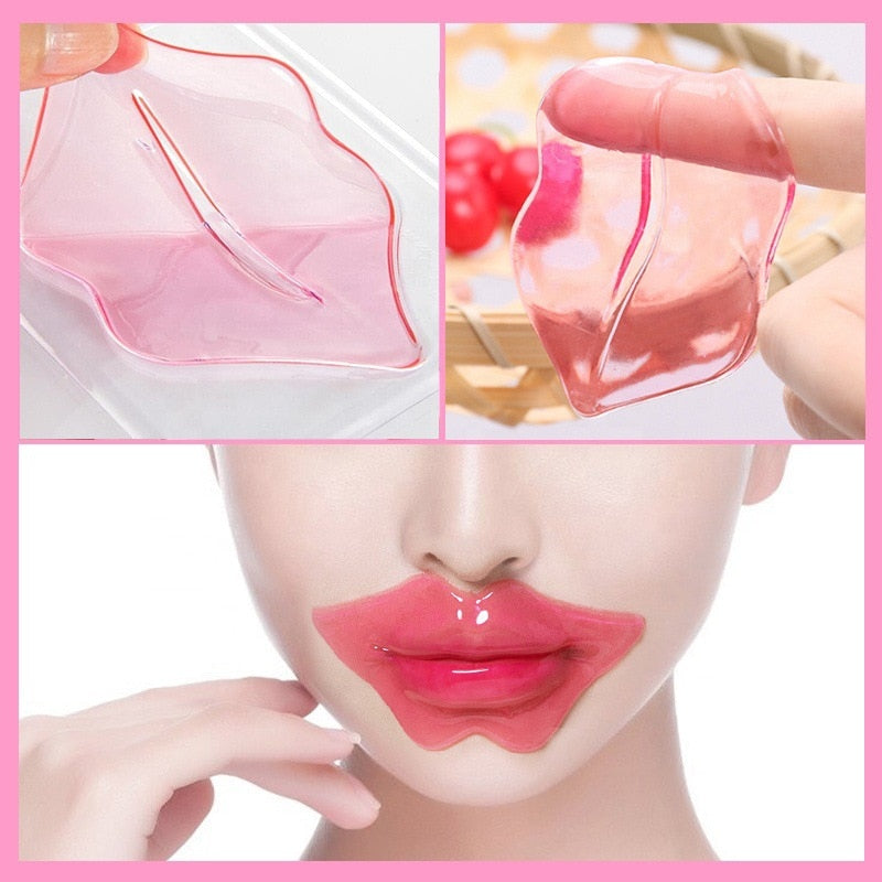 30pcs Crystal Collagen Lip Mask Moisturizing Lip Patches Beauty Lips Plumper Anti-wrinkle Beauty Lips Masks Skin Care Cosmetics