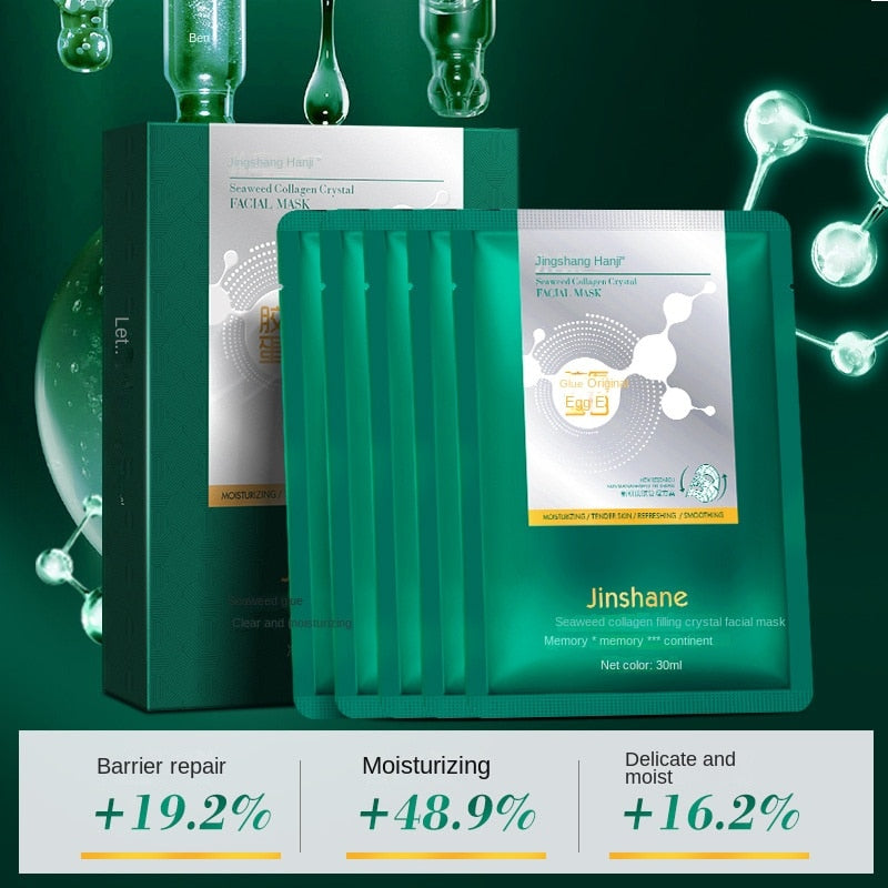 Tiktok Hot Sale Seaweed Collagen Filling Crystal Mask Replenishing Fruit Jelly Human Skin Transparent Mask Skin Care Masque