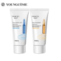 60g Facial Cleanser Niacinamide Hyaluronic Acid Oil Control Gentle Foam Smoothing Deep Cleansing Facial Skin Care
